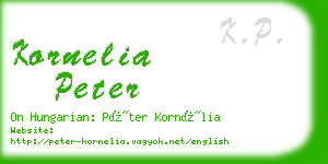 kornelia peter business card